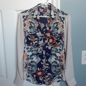 Express portofino Slim fit blouse size small
